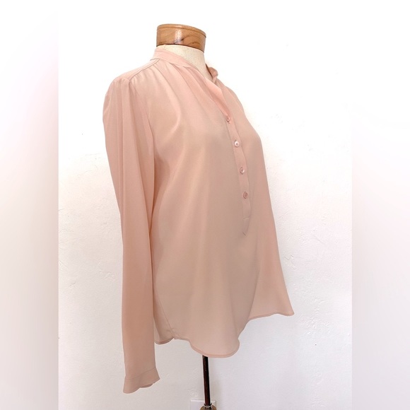 NWT STELLA MCCARTNEY PINK SILK EVA BLOUSE SHIRT TOP SIZE 36 - Picture 3 of 13